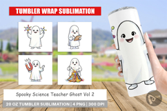 Science Teacher Ghost Tumbler Product Image 1