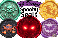 Halloween Wax Seal PNG Clipart Spooky Gothic Digital Art Product Image 1