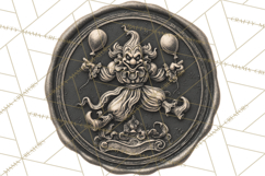 Halloween Wax Seal PNG Clipart Spooky Gothic Digital Art Product Image 4