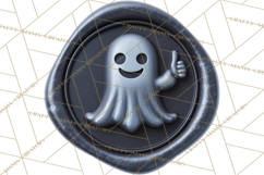 Halloween Wax Seal PNG Clipart Spooky Gothic Digital Art Product Image 2