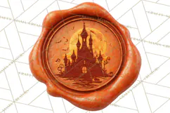 Halloween Wax Seal PNG Clipart Spooky Gothic Digital Art Product Image 3