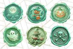 Halloween Wax Seal PNG Clipart Spooky Gothic Digital Art Product Image 5