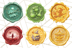Halloween Wax Seal PNG Clipart Spooky Gothic Digital Art Product Image 7