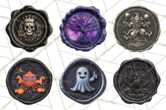 Halloween Wax Seal PNG Clipart Spooky Gothic Digital Art Product Image 8