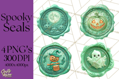 Halloween Wax Seal PNG Clipart Spooky Gothic Digital Art Product Image 1