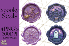 Halloween Wax Seal PNG Clipart Spooky Gothic Digital Art Product Image 1