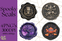 Halloween Wax Seal PNG Clipart Spooky Gothic Digital Art Product Image 1