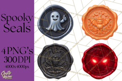 Halloween Wax Seal PNG Clipart Spooky Gothic Digital Art Product Image 1