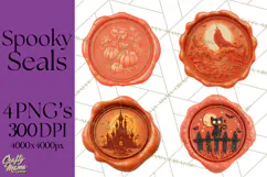 Halloween Wax Seal PNG Clipart Spooky Gothic Digital Art Product Image 1