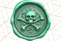 Halloween Wax Seal PNG Clipart Spooky Gothic Digital Art Product Image 3