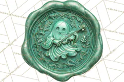Halloween Wax Seal PNG Clipart Spooky Gothic Digital Art Product Image 4