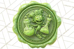 Halloween Wax Seal PNG Clipart Spooky Gothic Digital Art Product Image 5