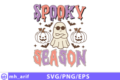 Spooky Season Halloween SVG PNG T-shirt Design Product Image 1