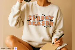 Retro Halloween Spooky Season SVG PNG Design Product Image 3