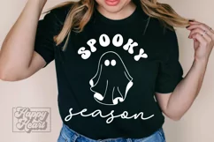 Spooky Season SVG - Ghost Retro Halloween PNG - Spooky Vibes Product Image 3
