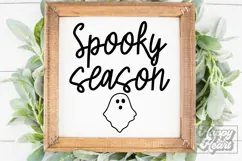Spooky Season SVG - Funny Halloween PNG - Cute Ghost Decor Product Image 3