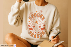 Spooky Season SVG Halloween Spooky Pumpkin PNG T-shirt Product Image 4