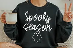 Spooky Season SVG - Funny Halloween PNG - Cute Ghost Decor Product Image 5