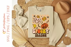 Spooky season svg, Halloween retro svg Product Image 3