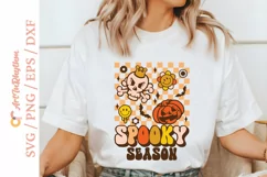 Spooky season svg, Halloween retro svg Product Image 4