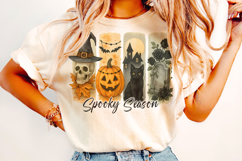 Spooky Season PNG, Halloween Brushstroke PNG, Fall Autumn Product Image 2
