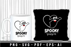 Spooky Season SVG Design , Halloween Quote SVG Cut Files Product Image 2
