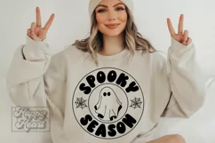 Spooky Season SVG - Ghost Retro Halloween PNG - Spooky PNG Product Image 1