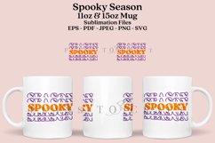 spooky season coffee mug sublimation wrap glass mug wrap svg presized for 11oz and 15oz glass mug are sublimation files