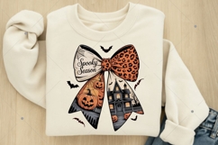Spooky Season Coquette Bow PNG, Coquette Bow Halloween Png Product Image 5