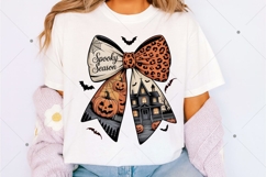 Spooky Season Coquette Bow PNG, Coquette Bow Halloween Png Product Image 2