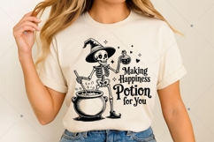 Spooky Season SVG, Vintage Halloween Skeleton SVG, Retro Product Image 6