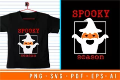 Spooky Season SVG Design , Halloween Quote SVG Cut Files Product Image 1