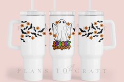 spooky season 40oz quencher tumbler sublimation full wrap high resolution transparant background