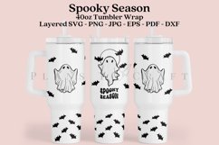 spooky season 40oz quencher tumbler sublimation full wrap high resolution transparant background