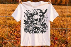 Spooky Season Halloween Floral Skull Png,Halloween Graphic Product Image 2