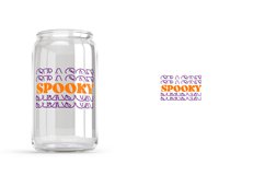 spooky season halloween libbey beer can glass wrap svg presized template for 16oz and 20oz glass