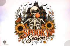 Spooky Season Halloween PNG,Retro Halloween PNG Product Image 1