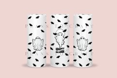 Spooky Season Halloween skinny tumbler sublimation wrap with high resolution 300 DPI and transparant background perfect for 20oz and 30oz skinny tumbler