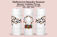 spooky season halloween skinny tumbler sublimation wrap with high resolution 300 DPI and transparant background perfect for 20oz and 30oz skinny tumbler