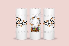 spooky season halloween skinny tumbler sublimation wrap with high resolution 300 DPI and transparant background perfect for 20oz and 30oz skinny tumbler