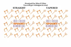 spooky season halloween skinny tumbler sublimation wrap with high resolution and transparant background are for 20oz and 30oz skinny tumbler