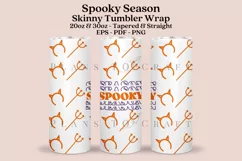 spooky season halloween skinny tumbler sublimation wrap with high resolution and transparant background are for 20oz and 30oz skinny tumbler