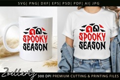 Spooky Season SVG for Cricut Halloween T-shirt Mug Design Product Image 8
