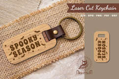 Spooky Season Laser Cut Keychain Product Image 1