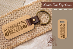 Spooky Season Laser Cut Keychain Product Image 1