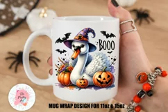 Spooky Season Swan Mug Wrap For 11 oz and 15 oz, 3d Mug, Funny Quotes Png