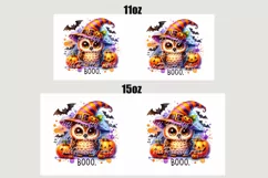 Spooky Season Owl Mug Wrap For 11 oz and 15 oz, 3d Mug, Funny Quotes Png