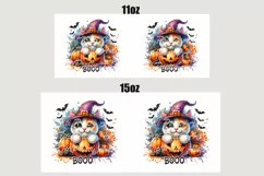 Spooky Season Cat Mug Wrap For 11 oz and 15 oz, 3d Mug, Funny Quotes Png