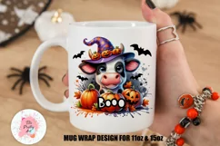 Spooky Season Pumpkin Mug Wrap For 11 oz and 15 oz, 3d Mug, Funny Quotes Png