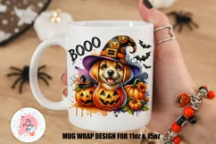 Spooky Season Dog Mug Wrap For 11 oz and 15 oz, 3d Mug, Funny Quotes Png